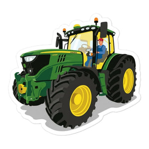 Furrow & Fields John Deere 6155R | Bubble-free stickers Quality Farmers Merch
