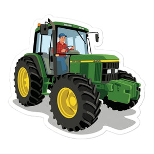 Furrow & Fields John Deere 6400 | Bubble-free stickers Quality Farmers Merch