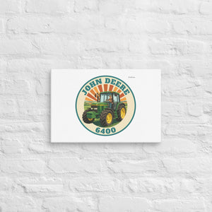 Furrow & Fields John Deere 6400 Retro Badge | Canvas Quality Farmers Merch