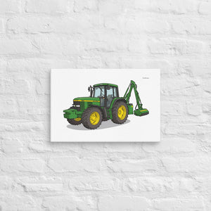 Furrow & Fields John Deere 6910 with Hedge Cutter | Canvas Quality Farmers Merch
