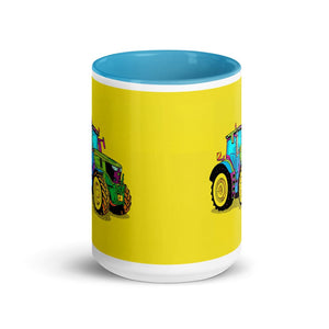 Furrow & Fields John Deere 6R 250 Pop Art | 15 oz Mug with Color Inside Quality Farmers Merch