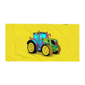 Furrow & Fields John Deere 6R 250 Pop Art | Beach Towel Quality Farmers Merch