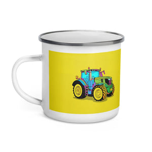 Furrow & Fields John Deere 6R 250 Pop Art | Enamel Mug Quality Farmers Merch