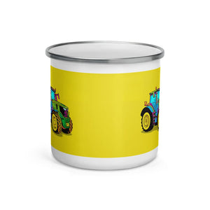 Furrow & Fields John Deere 6R 250 Pop Art | Enamel Mug Quality Farmers Merch