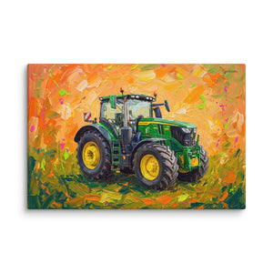 Furrow & Fields John Deere 6R 250 Splash Art | Canvas Quality Farmers Merch