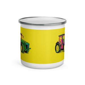 Furrow & Fields John Deere 8345R Pop Art | Enamel Mug Quality Farmers Merch