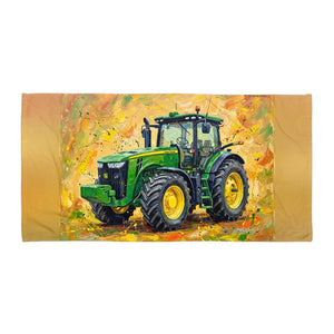 Furrow & Fields John Deere 8345R Splash Art | Beach Towel Quality Farmers Merch