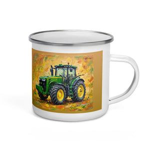 Furrow & Fields John Deere 8345R Splash Art | Enamel Mug Quality Farmers Merch