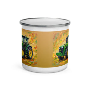 Furrow & Fields John Deere 8345R Splash Art | Enamel Mug Quality Farmers Merch