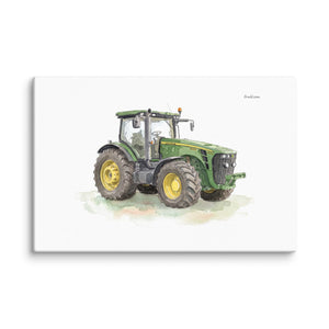 Furrow & Fields John Deere 8345R Watercolor | Canvas Quality Farmers Merch