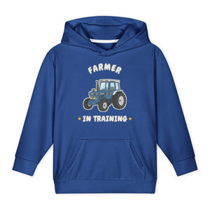 Furrow & Fields Kids All-Over Hoodie Farmer in Training Ford 7810 | Kids All-Over Hoodie Quality Farmers Merch