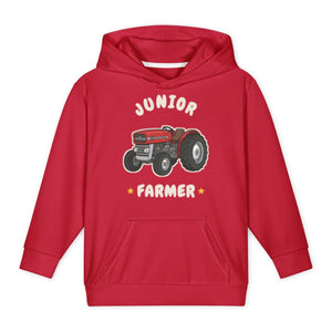 Furrow & Fields Kids All-Over Hoodie Junior Farmer Massey Ferguson 135 | Kids All-Over Hoodie Quality Farmers Merch
