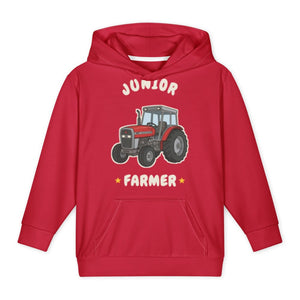 Furrow & Fields Kids All-Over Hoodie Junior Farmer Massey Ferguson 390T | Kids All-Over Hoodie Quality Farmers Merch