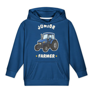 Furrow & Fields Kids All-Over Hoodie Junior Farmer New Holland TM 155 | Kids All-Over Hoodie Quality Farmers Merch