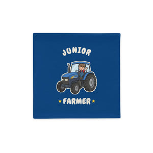 Furrow & Fields Kids Cushion Cover Junior Farmer New Holland TM 155 | Kids Cushion Cover Quality Farmers Merch