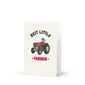 Furrow & Fields Kids Greeting Card Best Little Farmer Massey Ferguson 135 | Kids Greeting Card Quality Farmers Merch