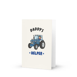 Furrow & Fields Kids Greeting Card Daddy's Helper Ford 7810 | Kids Greeting Card Quality Farmers Merch