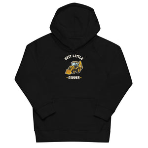 Furrow & Fields Kids Hoodie Black / 4Y Best Little Digger JCB 3CX | Kids Hoodie Quality Farmers Merch