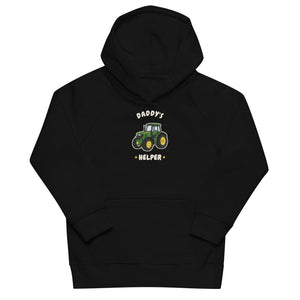 Furrow & Fields Kids Hoodie Black / 4Y Daddy's Helper John Deere 6R 250 | Kids Hoodie Quality Farmers Merch