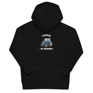 Furrow & Fields Kids Hoodie Black / 4Y Farmer in Training Ford 7810 | Kids Hoodie Quality Farmers Merch