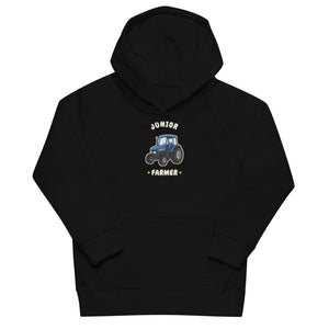Furrow & Fields Kids Hoodie Black / 4Y Junior Farmer New Holland TM 155 | Kids Hoodie Quality Farmers Merch