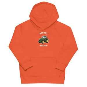 Furrow & Fields Kids Hoodie Burnt orange / 4Y Daddy's Helper John Deere 6R 250 | Kids Hoodie Quality Farmers Merch
