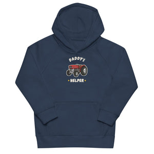 Furrow & Fields Kids Hoodie French Navy / 4Y Daddy's Helper Massey Ferguson 135 | Kids Hoodie Quality Farmers Merch