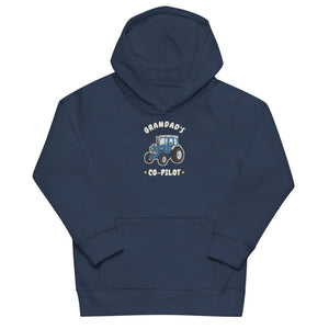 Furrow & Fields Kids Hoodie French Navy / 4Y Grandad's Co-Pilot Ford 7810 | Kids Hoodie Quality Farmers Merch