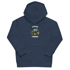Furrow & Fields Kids Hoodie French Navy / 4Y Junior Farmer John Deere 6R 250 | Kids Hoodie Quality Farmers Merch