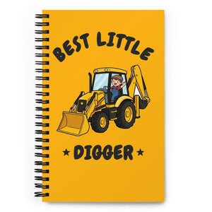Furrow & Fields Kids Notebook Best Little Digger JCB 3CX | Kids Notebook Quality Farmers Merch