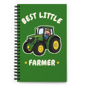 Furrow & Fields Kids Notebook Best Little Farmer John Deere 6R 250 | Kids Notebook Quality Farmers Merch