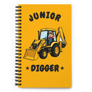 Furrow & Fields Kids Notebook Junior Digger JCB 3CX | Kids Notebook Quality Farmers Merch