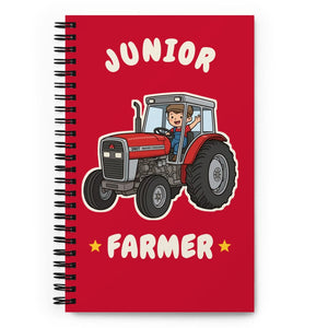 Furrow & Fields Kids Notebook Junior Farmer Massey Ferguson 390T | Kids Notebook Quality Farmers Merch