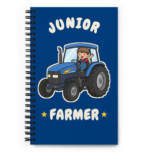 Furrow & Fields Kids Notebook Junior Farmer New Holland TM 155 | Kids Notebook Quality Farmers Merch