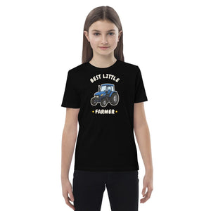Furrow & Fields Kids Premium Tee Black / 3-4 Best Little Farmer New Holland TM 155 | Kids Premium Tee Quality Farmers Merch