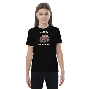Furrow & Fields Kids Premium Tee Black / 3-4 Farmer in Training Massey Ferguson 390T | Kids Premium Tee Quality Farmers Merch