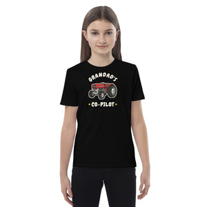 Furrow & Fields Kids Premium Tee Black / 3-4 Grandad's Co-Pilot Massey Ferguson 135 | Kids Premium Tee Quality Farmers Merch