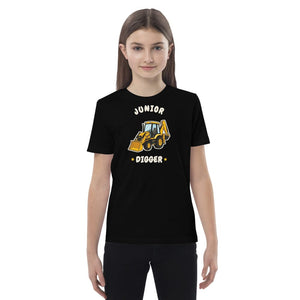 Furrow & Fields Kids Premium Tee Black / 3-4 Junior Digger JCB 3CX | Kids Premium Tee Quality Farmers Merch