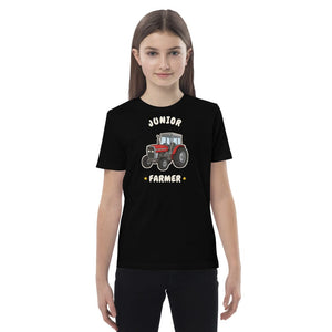 Furrow & Fields Kids Premium Tee Black / 3-4 Junior Farmer Massey Ferguson 390T | Kids Premium Tee Quality Farmers Merch
