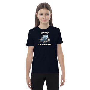 Furrow & Fields Kids Premium Tee French Navy / 3-4 Farmer in Training Ford 7810 | Kids Premium Tee Quality Farmers Merch