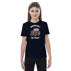 Furrow & Fields Kids Premium Tee French Navy / 3-4 Grandad's Co-Pilot Massey Ferguson 390T | Kids Premium Tee Quality Farmers Merch