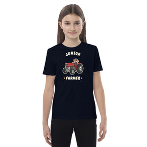 Furrow & Fields Kids Premium Tee French Navy / 3-4 Junior Farmer Massey Ferguson 135 | Kids Premium Tee Quality Farmers Merch