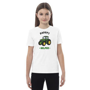 Furrow & Fields Kids Premium Tee White / 3-4 Daddy's Helper John Deere 6R 250 | Kids Premium Tee Quality Farmers Merch