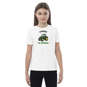 Furrow & Fields Kids Premium Tee White / 3-4 Farmer in Training John Deere 6R 250 | Kids Premium Tee Quality Farmers Merch
