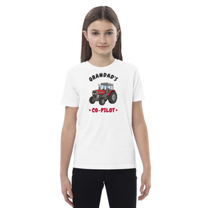 Furrow & Fields Kids Premium Tee White / 3-4 Grandad's Co-Pilot Massey Ferguson 390T | Kids Premium Tee Quality Farmers Merch
