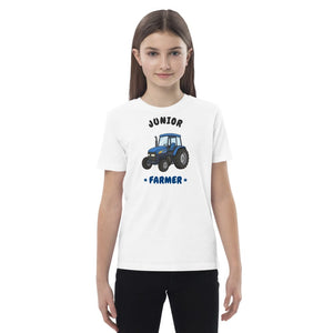 Furrow & Fields Kids Premium Tee White / 3-4 Junior Farmer New Holland TM 155 | Kids Premium Tee Quality Farmers Merch