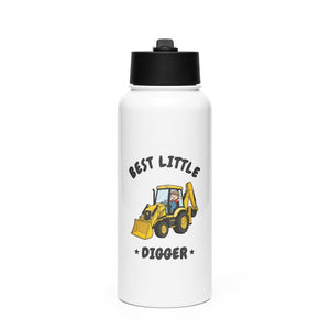 Furrow & Fields Kids Straw Bottle Best Little Digger JCB 3CX | Kids Straw Bottle Quality Farmers Merch