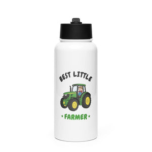 Furrow & Fields Kids Straw Bottle Best Little Farmer John Deere 6R 250 | Kids Straw Bottle Quality Farmers Merch