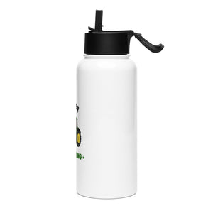 Furrow & Fields Kids Straw Bottle Farmer in Training John Deere 6R 250 | Kids Straw Bottle Quality Farmers Merch