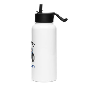 Furrow & Fields Kids Straw Bottle Grandad's Co-Pilot Ford 7810 | Kids Straw Bottle Quality Farmers Merch